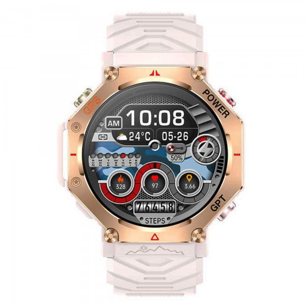 Smartwatch Microwear KC91 – Pink Silicone